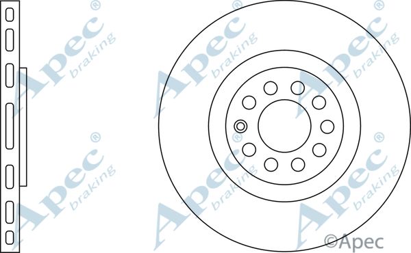 APEC BRAKING Тормозной диск DSK2031